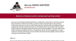 Desktop Screenshot of hiringwriters.com